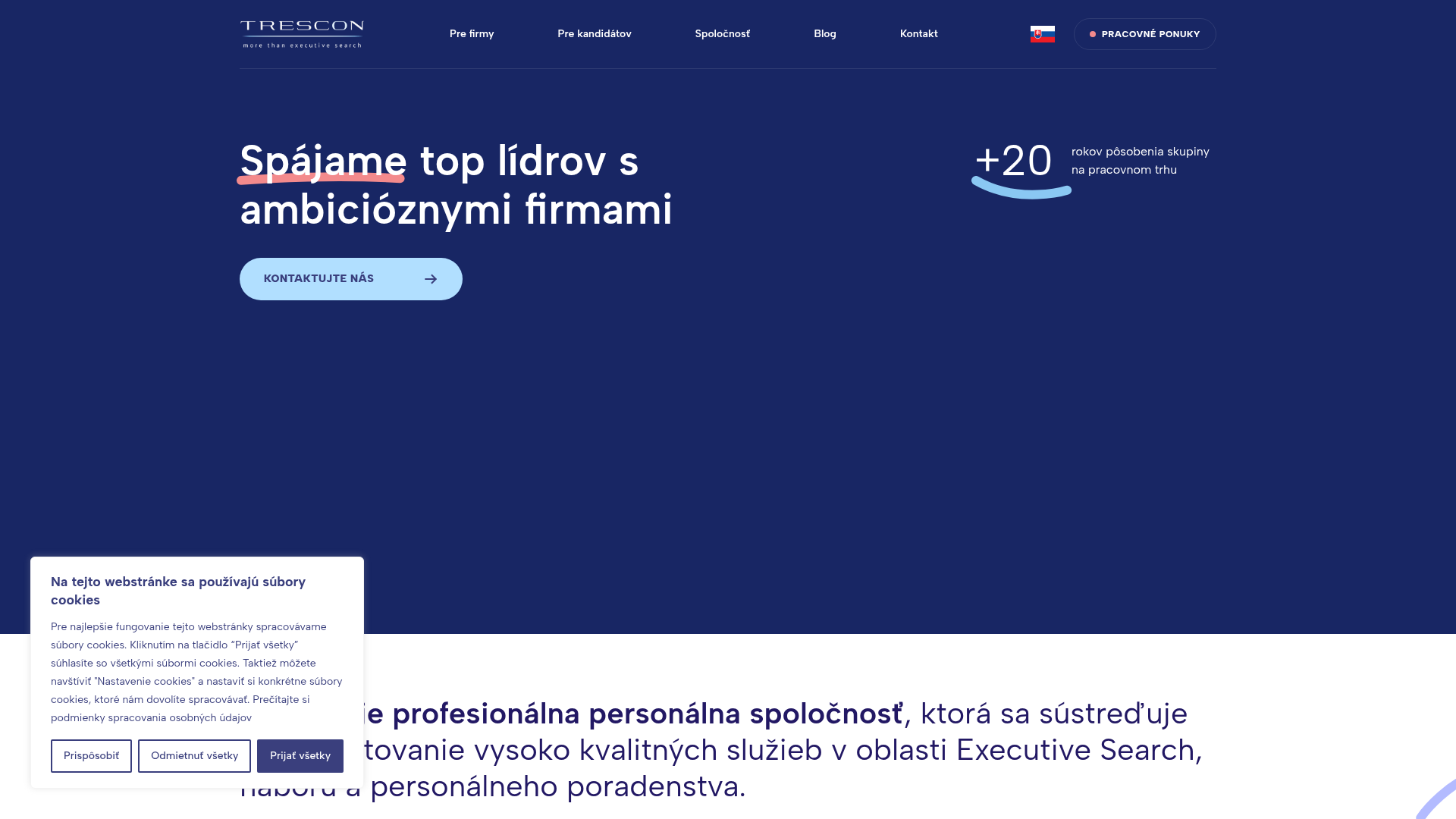 TRESCON Slovensko — Kompletní web + vizuální identita